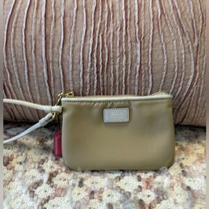 Coach Beige and Pink Wristlet